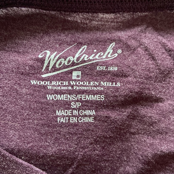 Plum Woolrich long sleeve tee - Picture 4 of 5